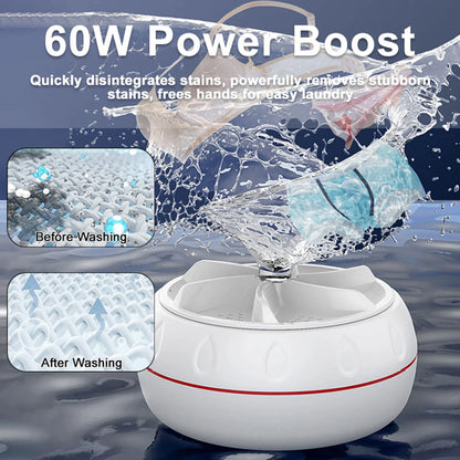 Mini Portable Turbo Washing Machine