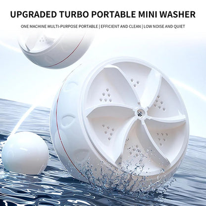 Mini Portable Turbo Washing Machine